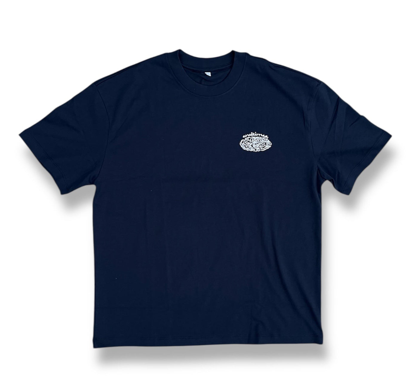 CALLIGRAPHY TEE - NAVY BLUE