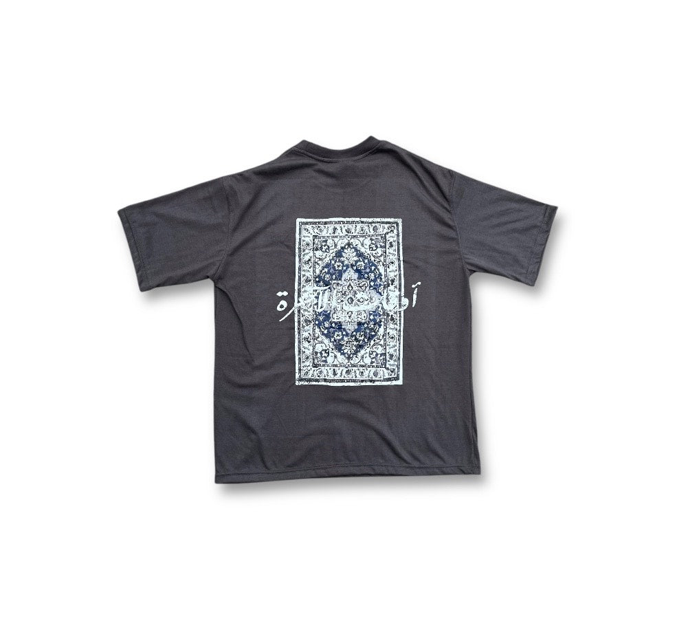 WOVEN ESSENCE TEE - GRAY