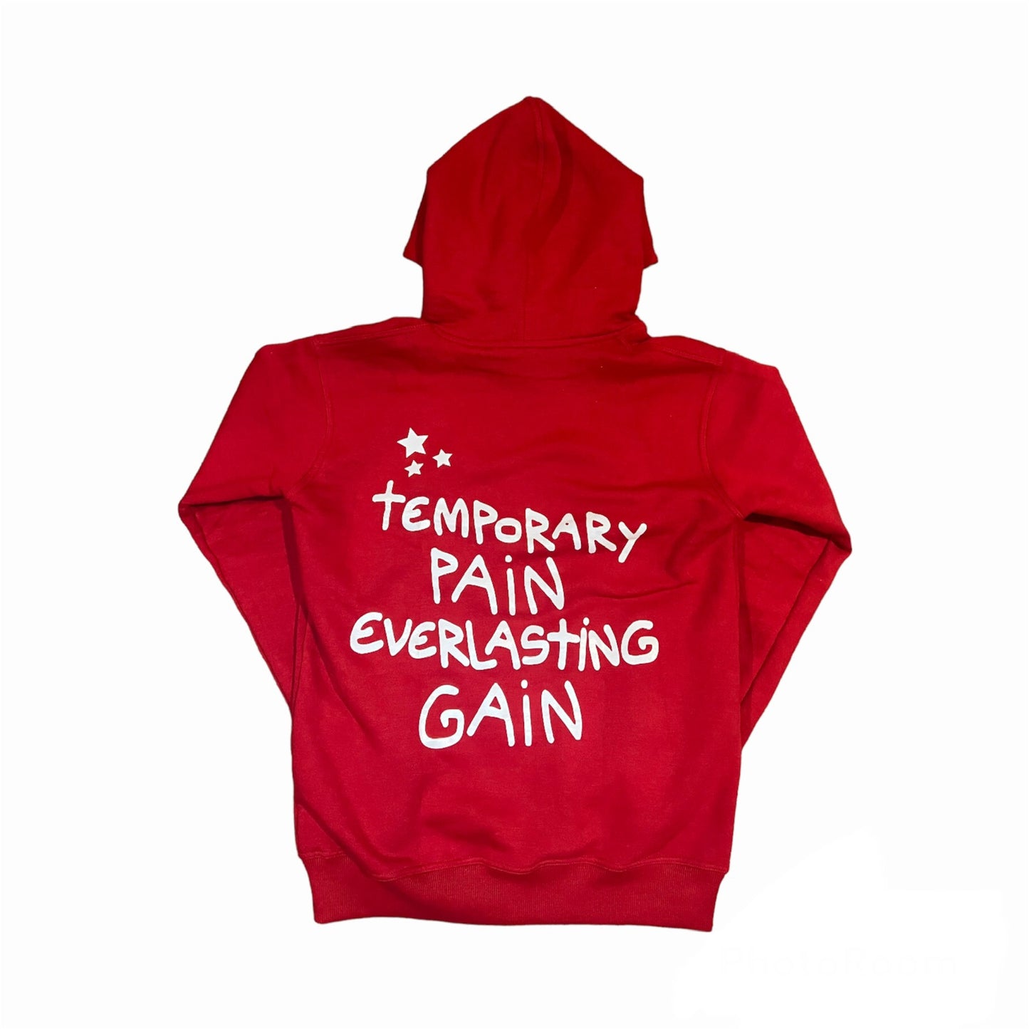 PAIN OR GAIN HOODIE-RED
