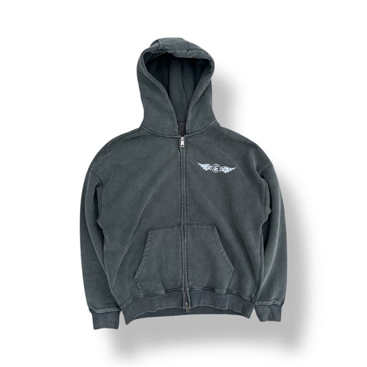 ANGEL WINGS HOODIE - GRAY FADED