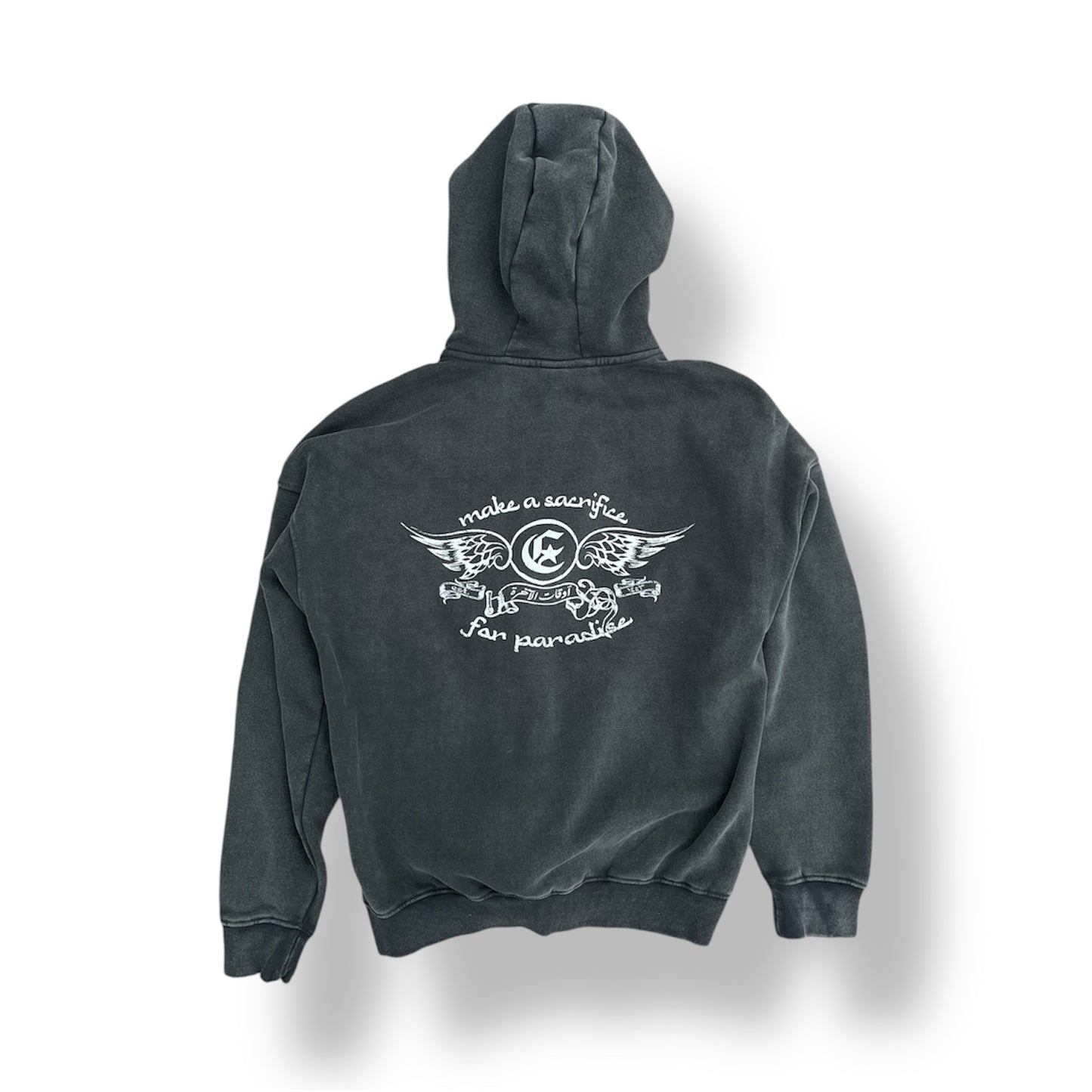 ANGEL WINGS HOODIE - GRAY FADED