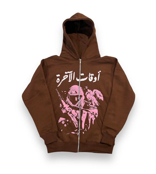 REBELLION HOODIE - BROWN